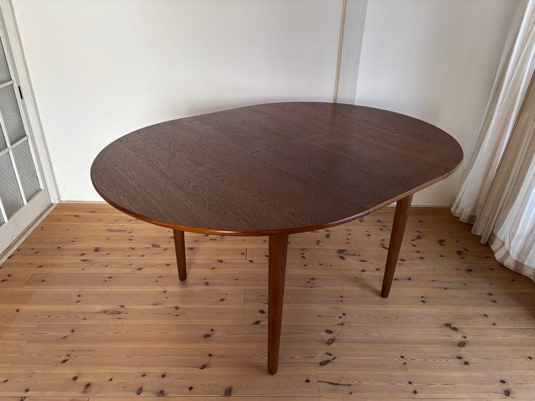 Jentique/ジェンティーク　ラウンドエクステンションテーブル