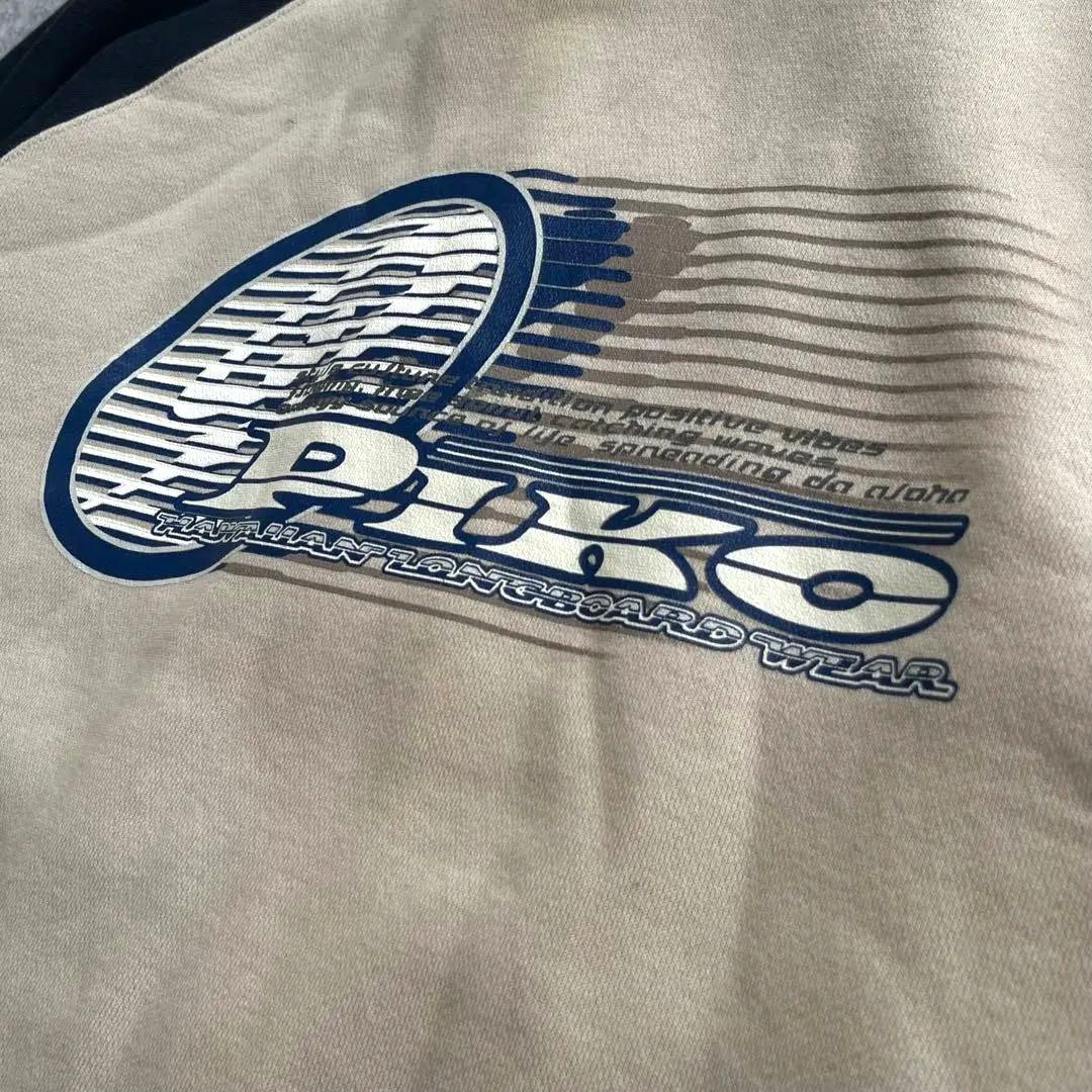 90s Y2K Piko ピコ ロゴプリント ジップアップパーカー 裏起毛 美品