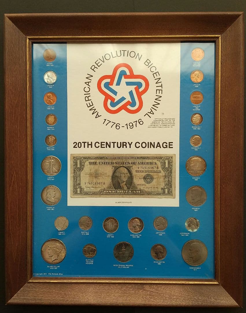 アメリカ独立200周年 記念プレート 額縁あり