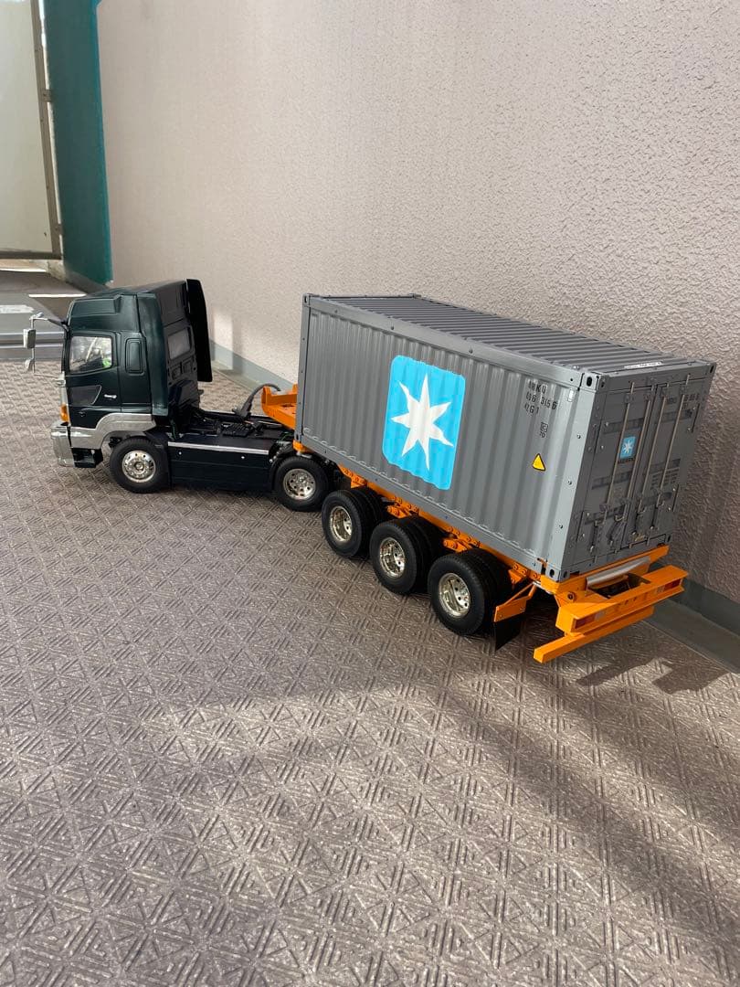 タミヤ 1/14 プロフィア ショート加工ヘッド海コン20ft 期間限定値引！