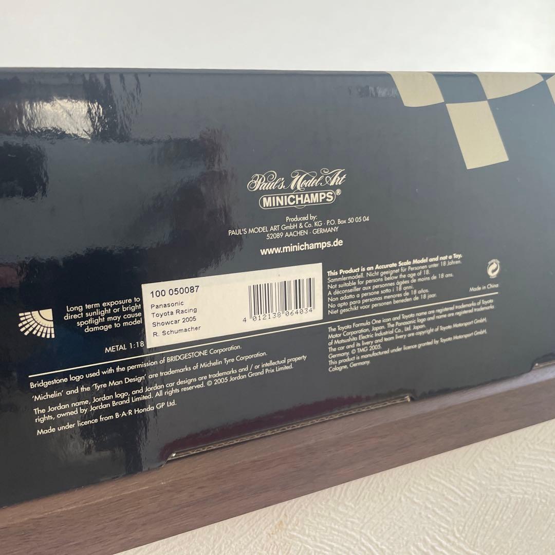 限定　未使用　ミニチャンプス　1/18 パナソニックトヨタレーシング　2005