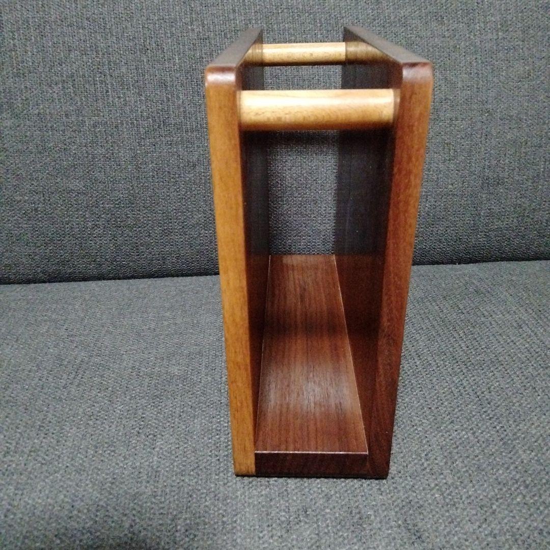 無垢材　ウォールナット　マガジンラック