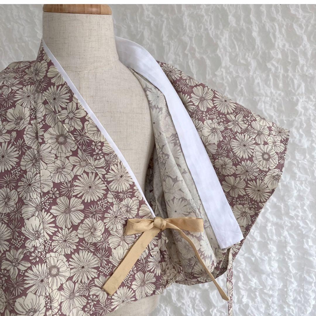 ハンドメイド ベビー袴 高級 くすみカラー 豪華 お食い初め 初節句