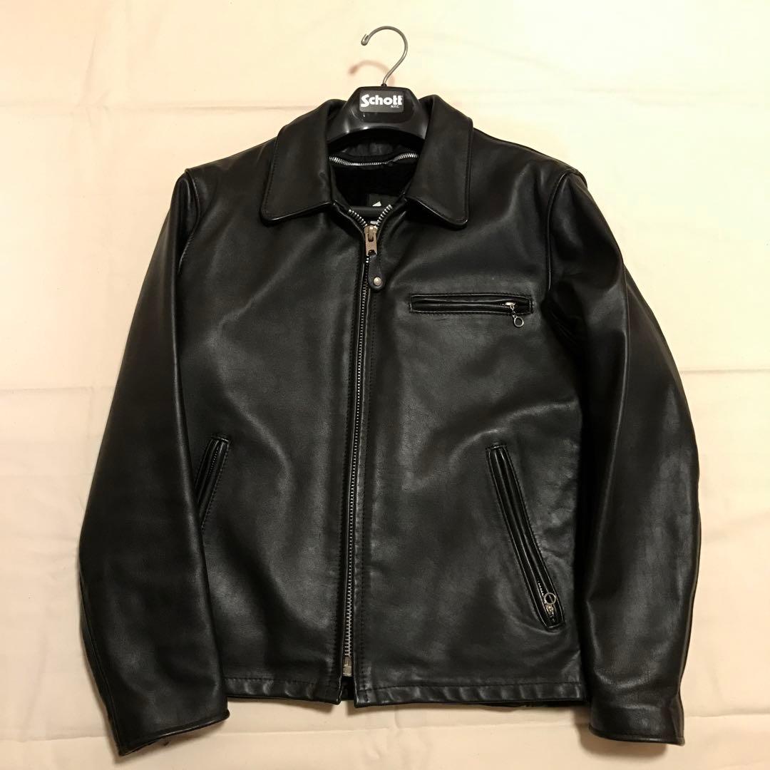 【新品未使用】schtt 643 アメリカ製　シングルライダース サイズ38