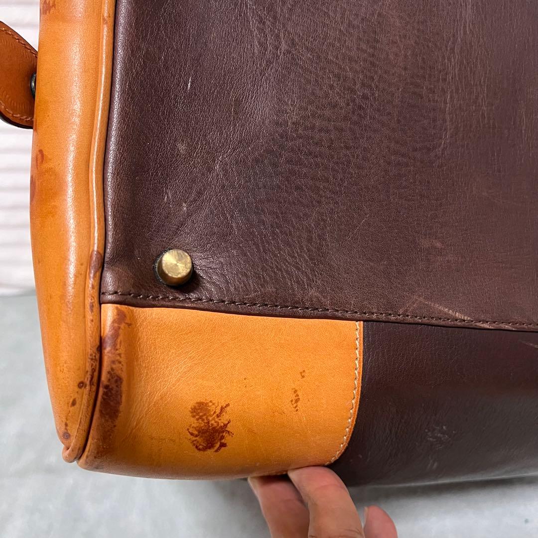 ソメスサドル SOMES SADDLE 2way ボストンバッグ 本革 茶