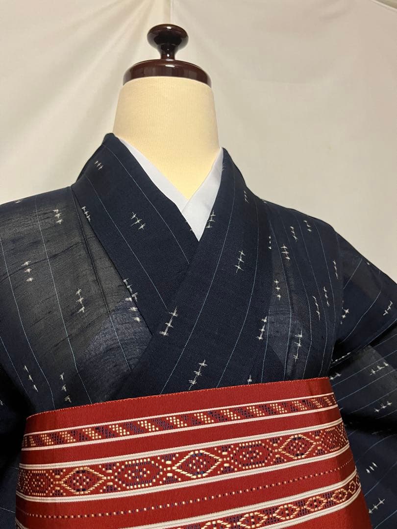 ☘️早い者勝ち☘️【国宝品】●国指定無形文化財【宮古上布】●苧麻●草木染●盛夏