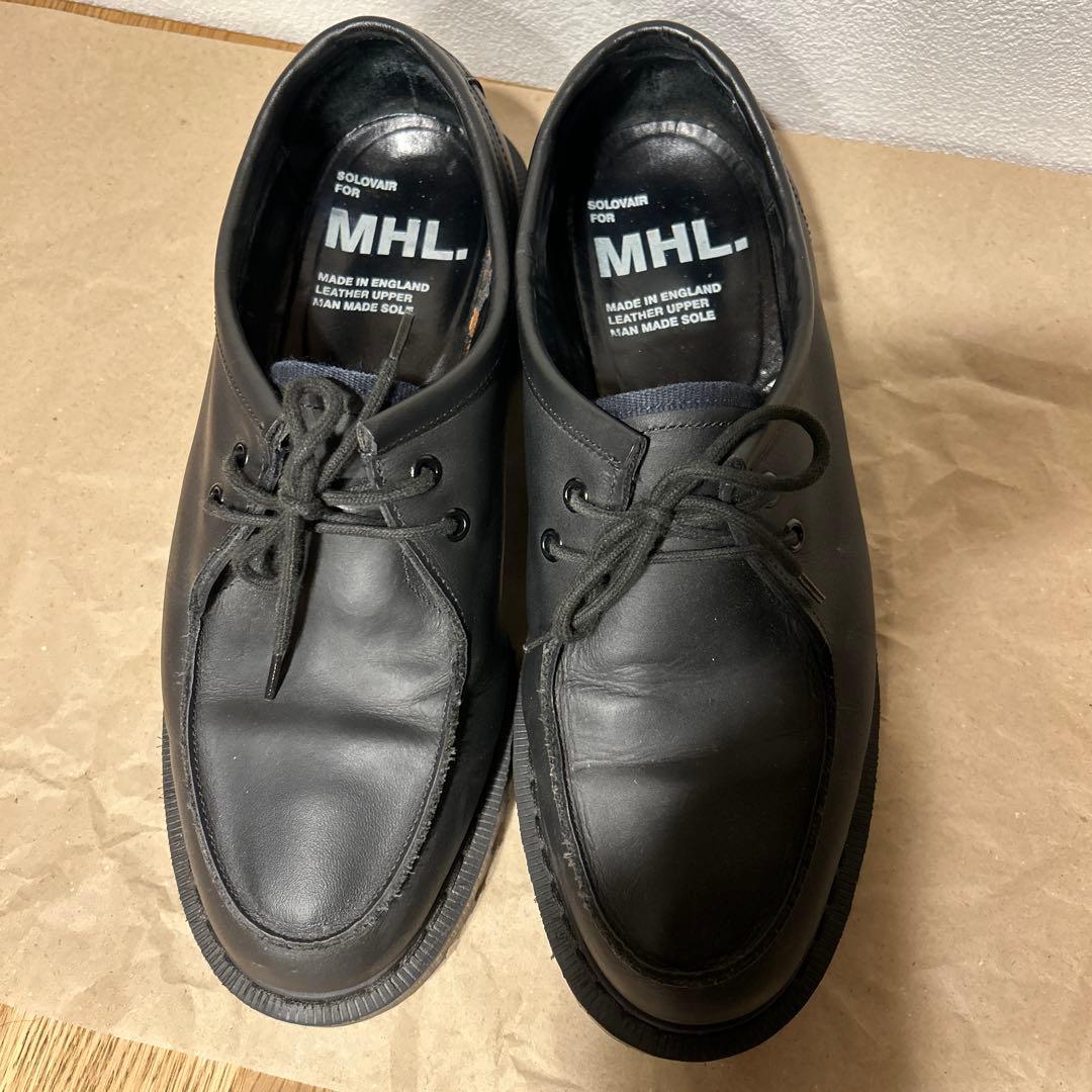 solovair MHL. ブラック レザーシューズ チロリアン ソロヴェアー