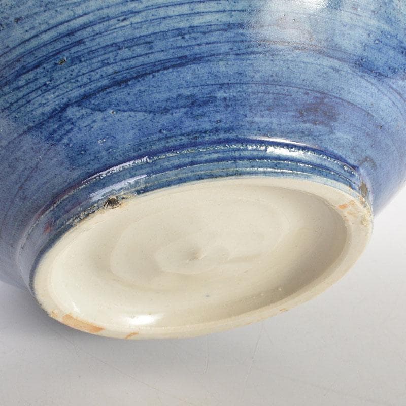 茶道具　旺祥寺窯　槙啓州作　青釉　建水　共布共箱　N　6736