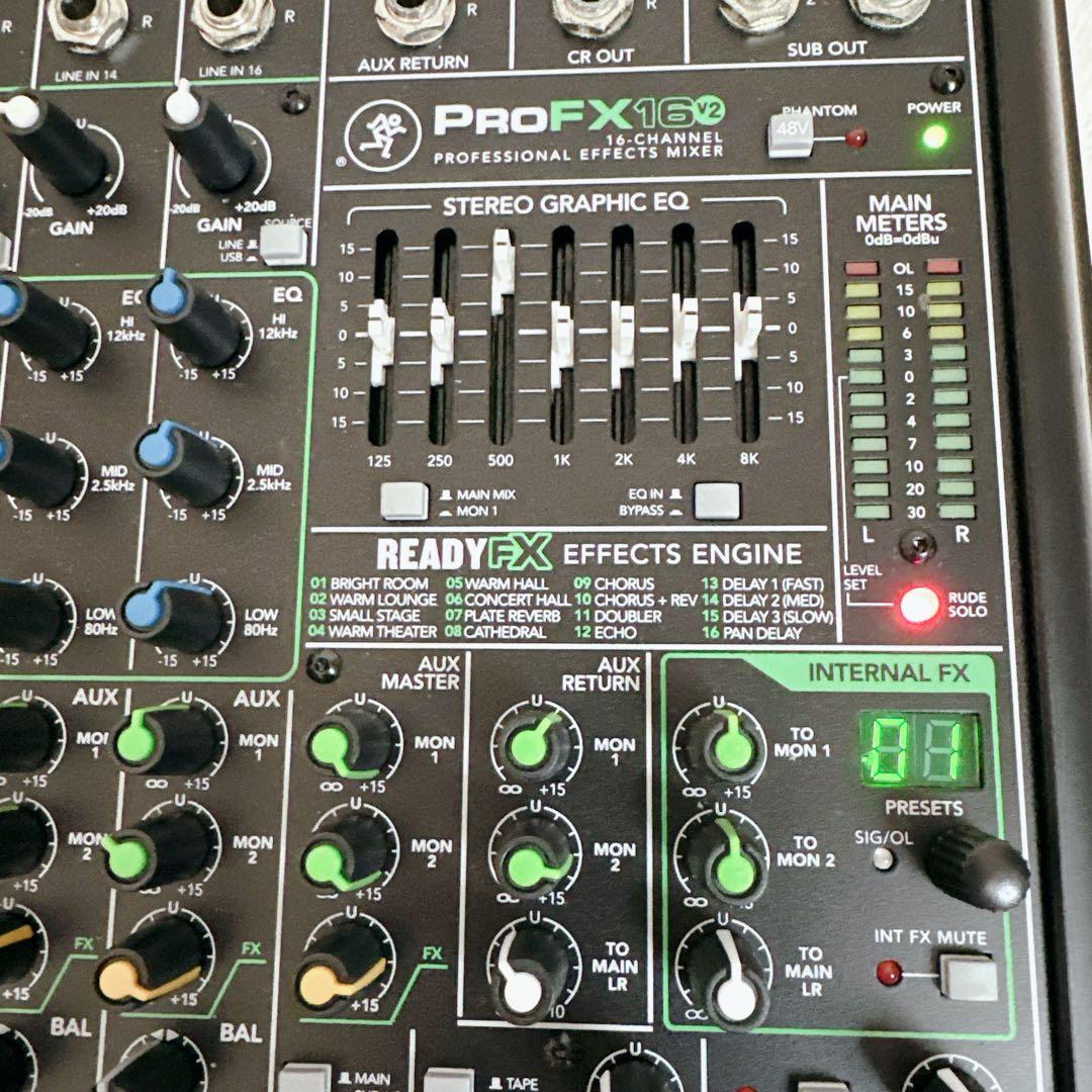 希少　MACKIE　マッキー　アナログミキサー　ProFX16v2　高品質