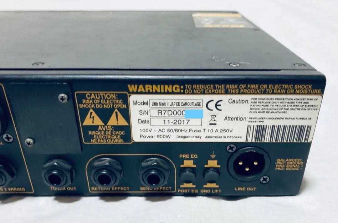 Mark Bass Little Mark III 限定迷彩カラー 生産終了