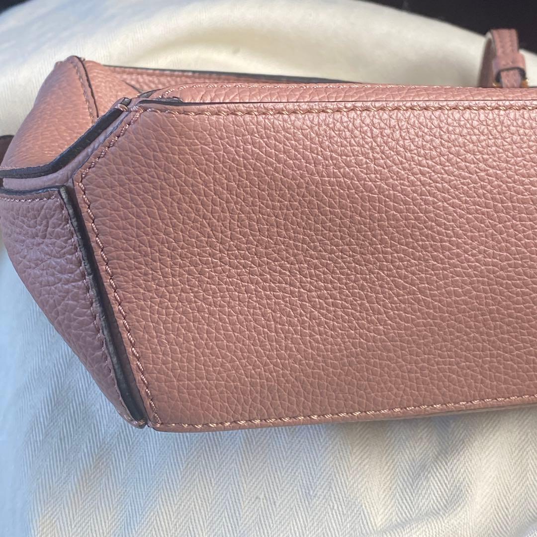 【最終値下げ】　ロエベ　パズルバッグ　ミニ　ダークブラッシュ　ストラップ欠品