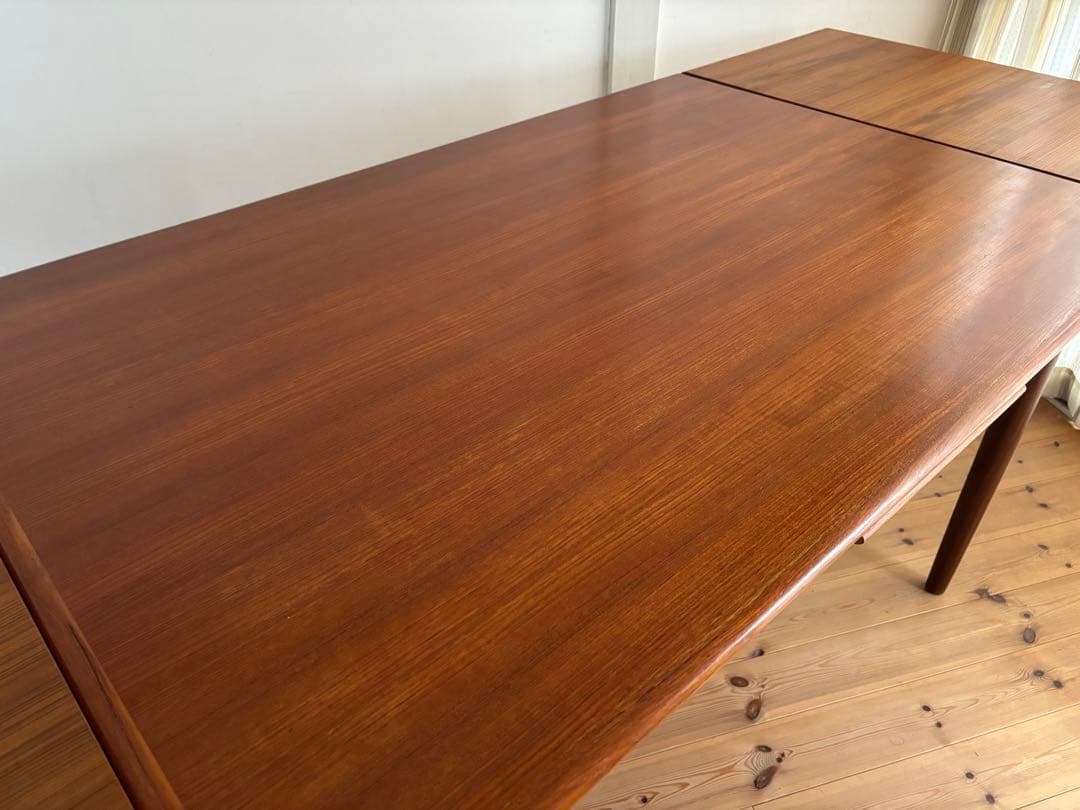 北欧ヴィンテージ　デンマーク　チーク　ドローリーフテーブル