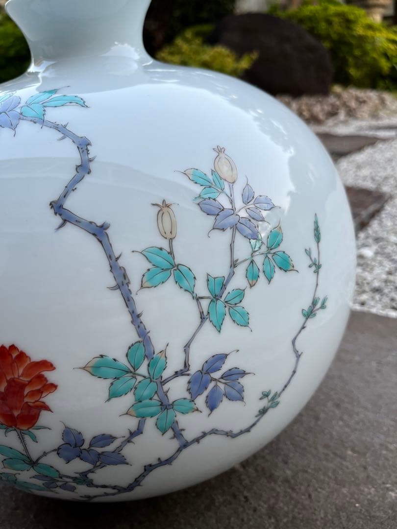 有田焼　花瓶　壺　絵付　アンティーク