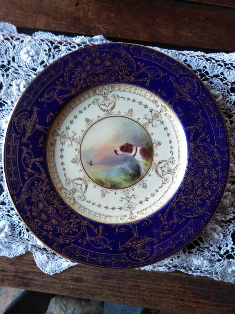 アンティークロイヤルウースターの飾りざら