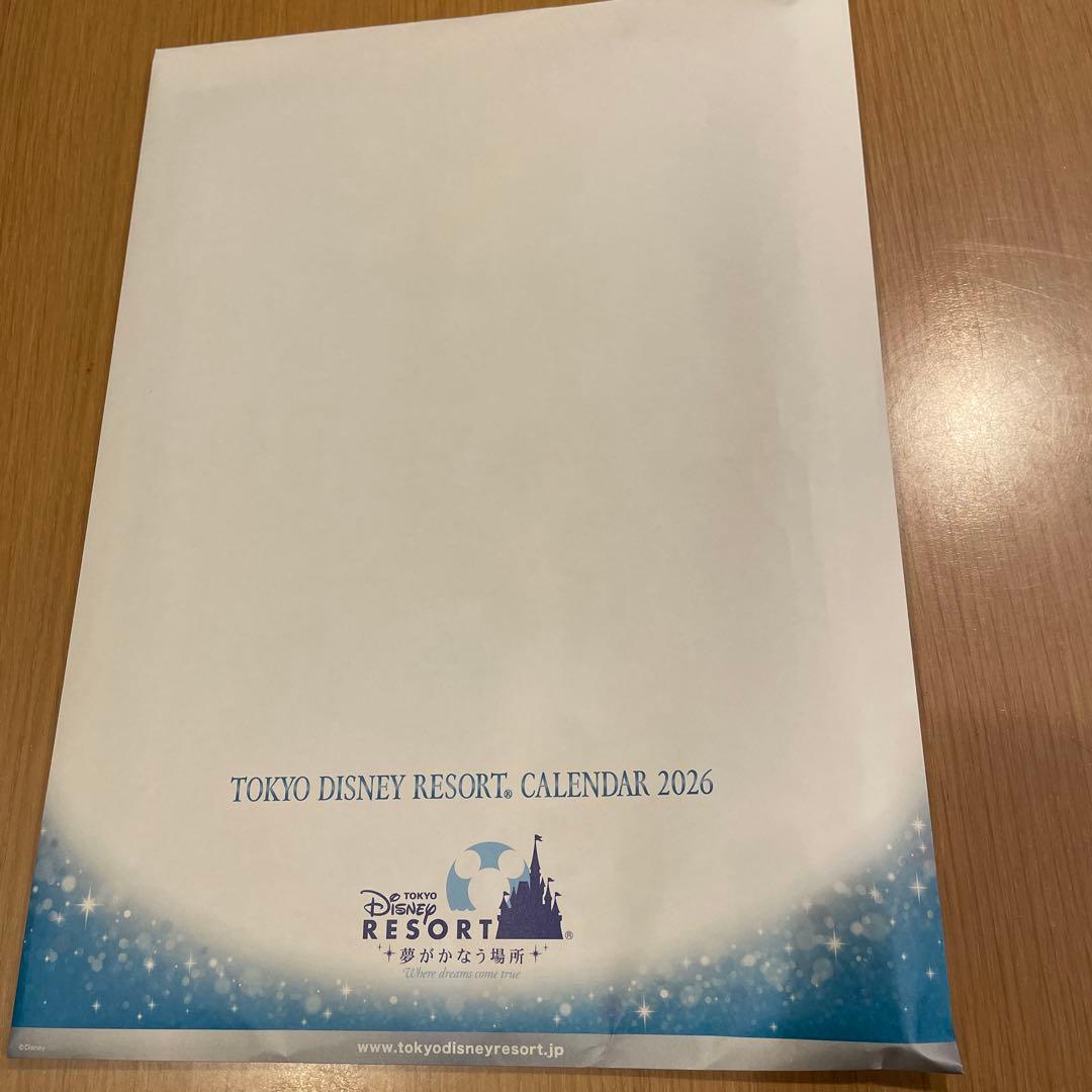 【非売品】東京ディズニーリゾート カレンダー 2026