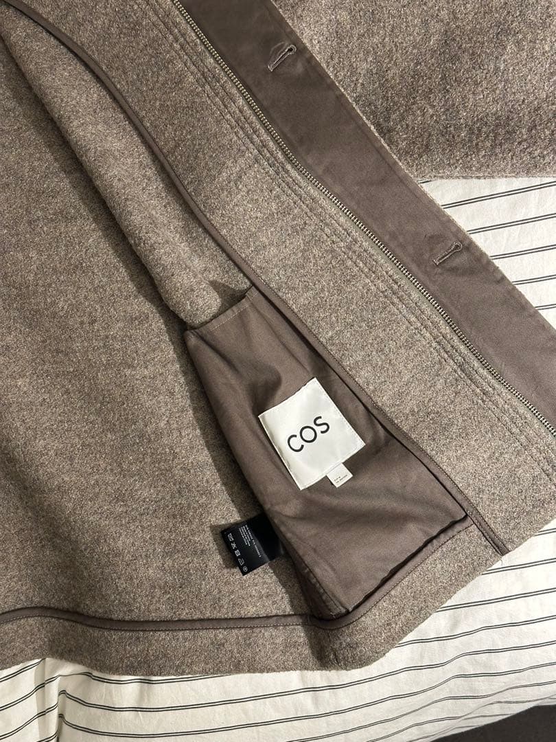 COS ウール混紡ブラウンジャケット