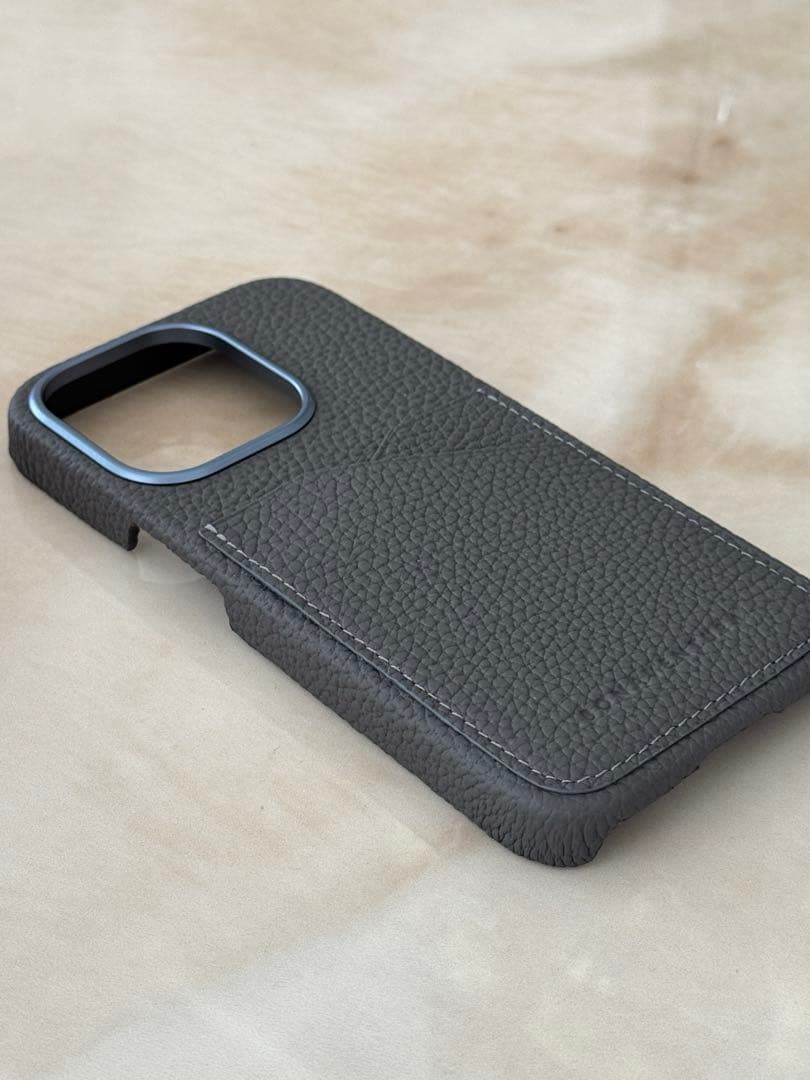 【新品未使用】BONAVENTURA iPhone15Pro チャコールグレー