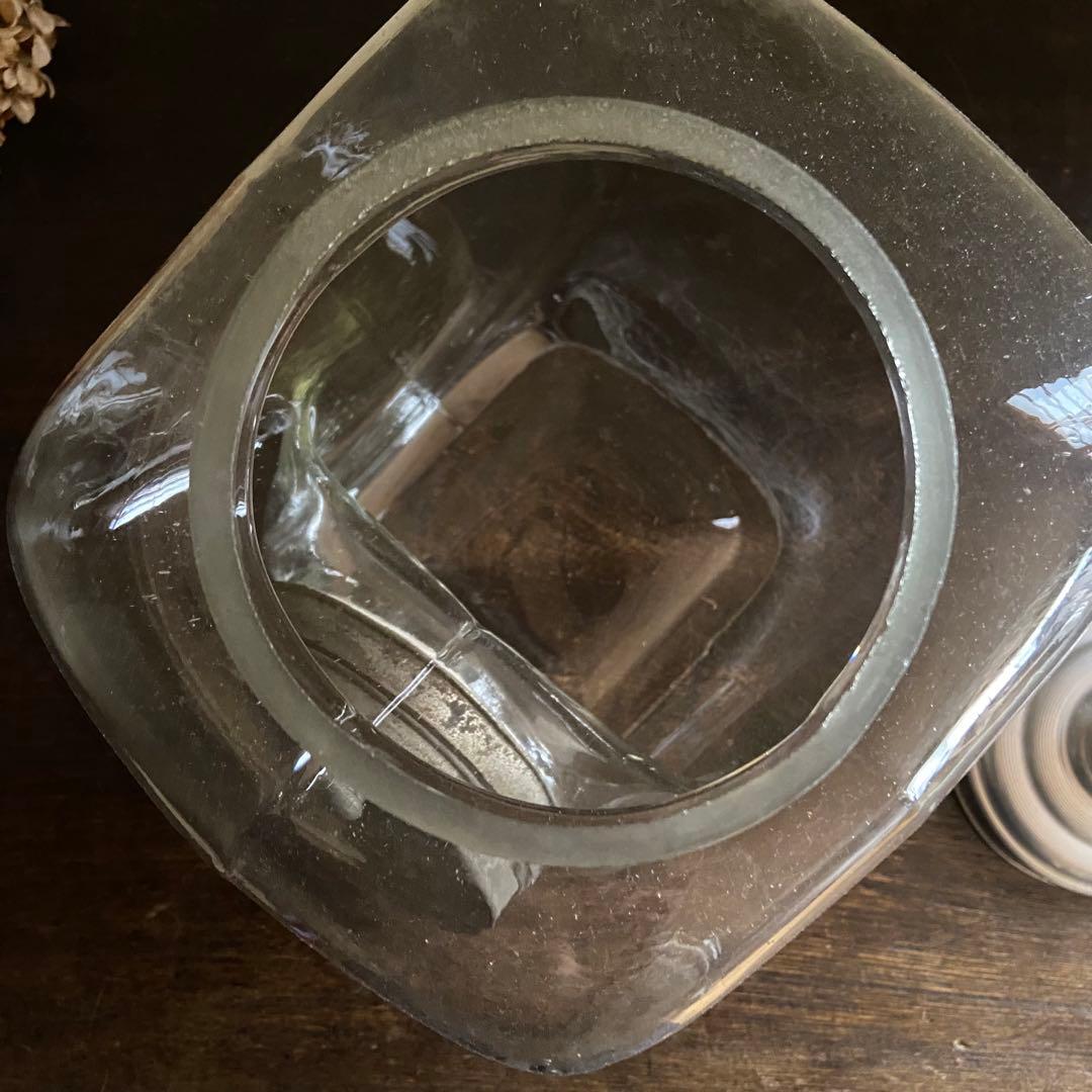 アンティーク　ガラス瓶　口付瓶　レトロガラス　店舗什器　当時物