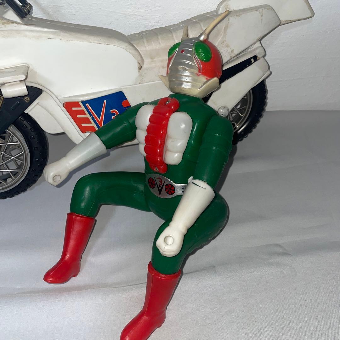 仮面ライダーV3 ハリケーン号　石森章太郎　大型ポリ製　ソフビ