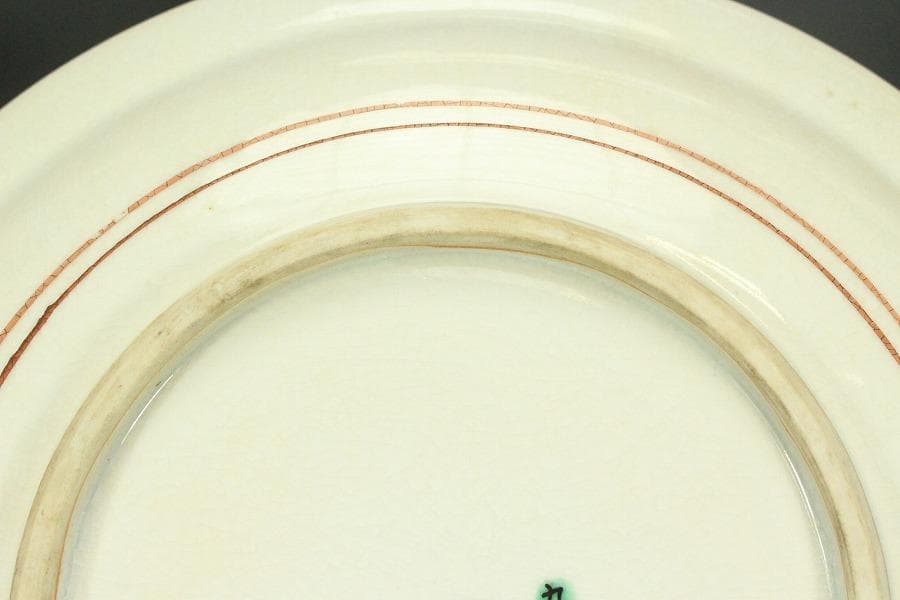 九谷 青手 松鳥紋 盤 φ31㎝ 長右衛門 644