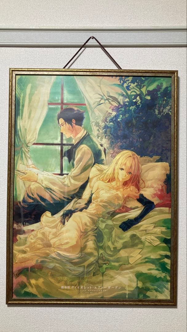 ヴァイオレット　エヴァーガーデン　油絵　限定品　美術品　アニメ　京アニ　らでん