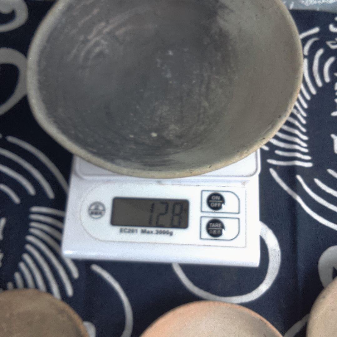 骨董１ 陶器製丸型皿5個セット中古