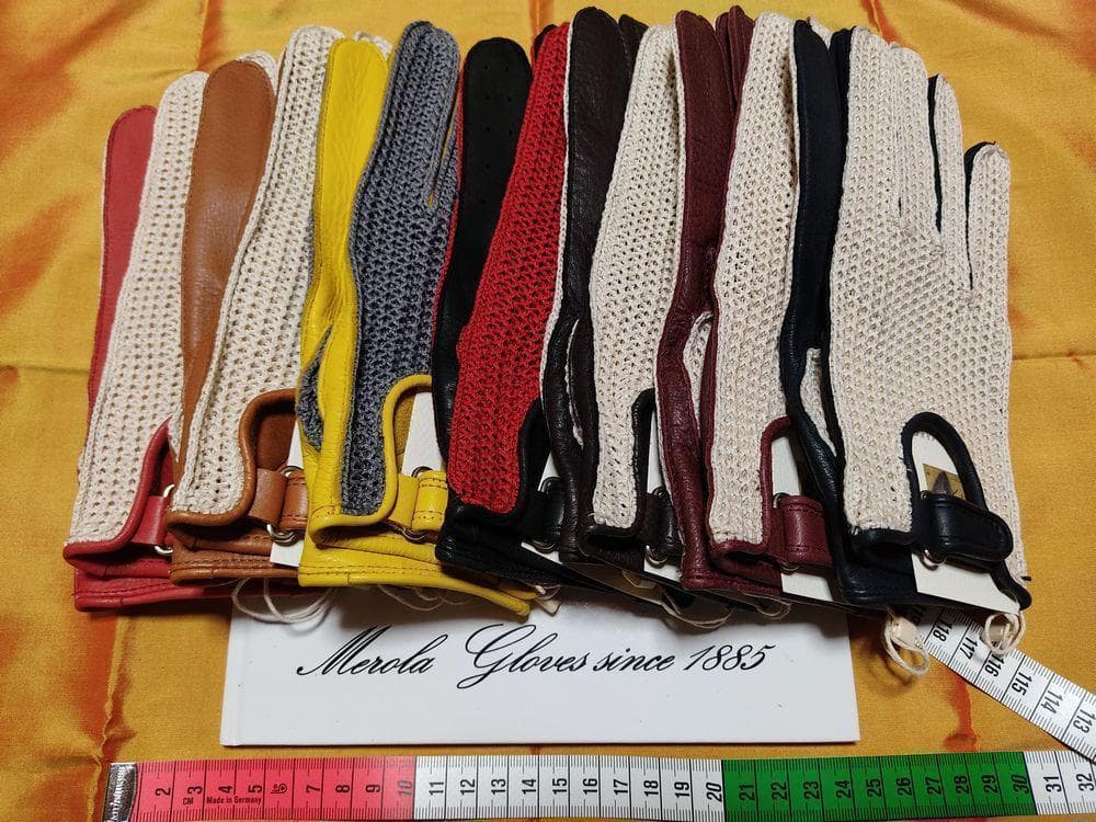 メローラ ディアコルク色メッシュ ドライビンググローブ フェラーリ別注元
