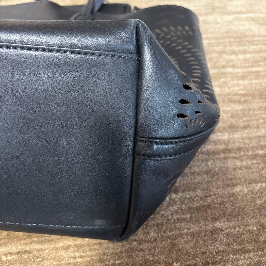 POLO ラルフローレン ブラック レザーバッグ