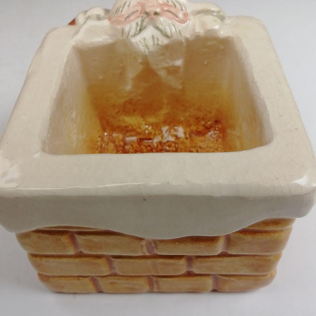 Ｔ８９６　蓋置　『サンタクロース』『伊東桂楽 造』　共箱　茶道具