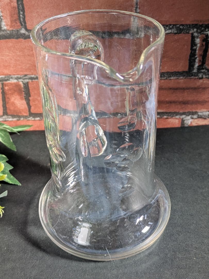 イギリス アンティーク ガラス製 ウォーターピッチャー ジャグ