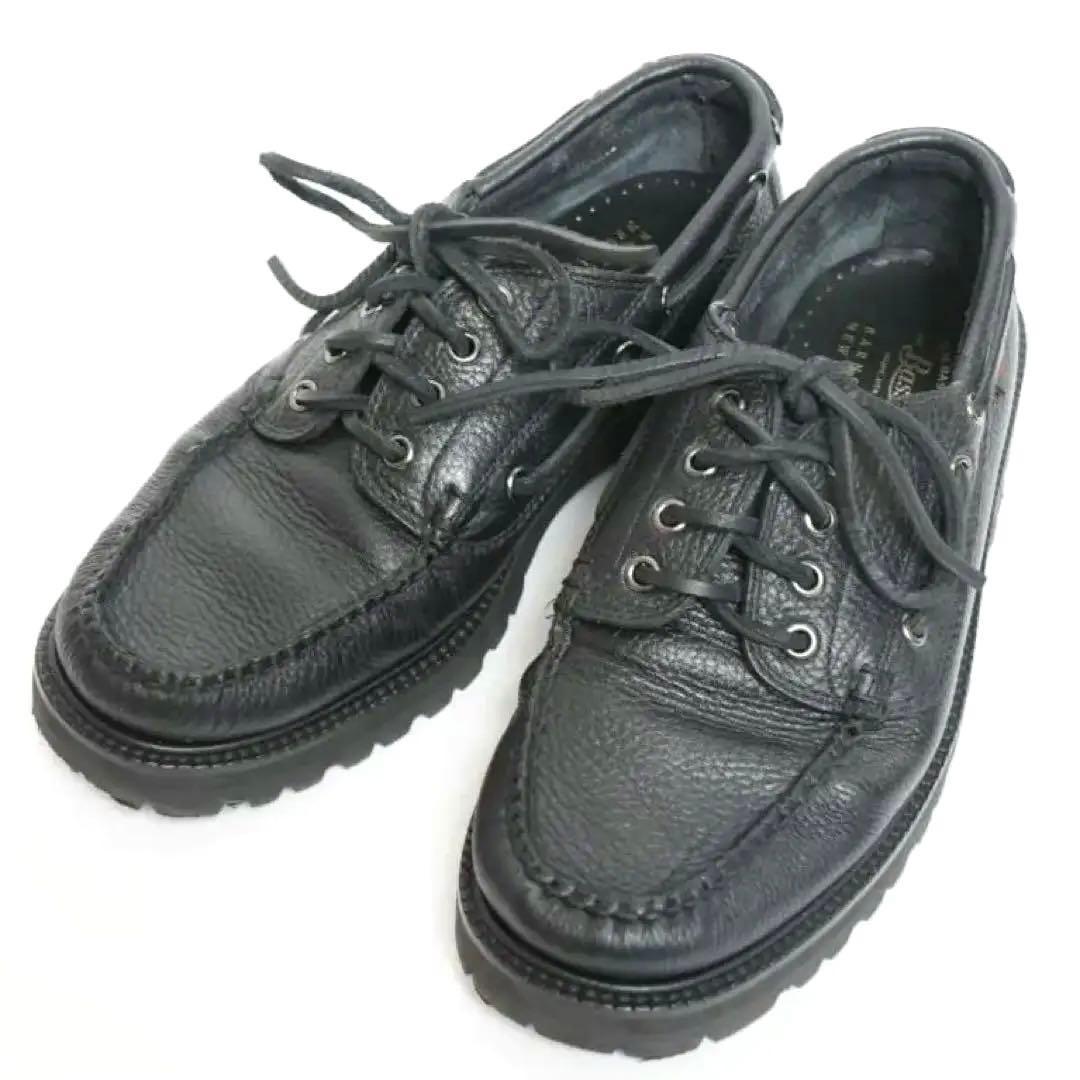 未使用級✨バーニーズニューヨーク×ジーエイチバス レザーデッキシューズ　27cm