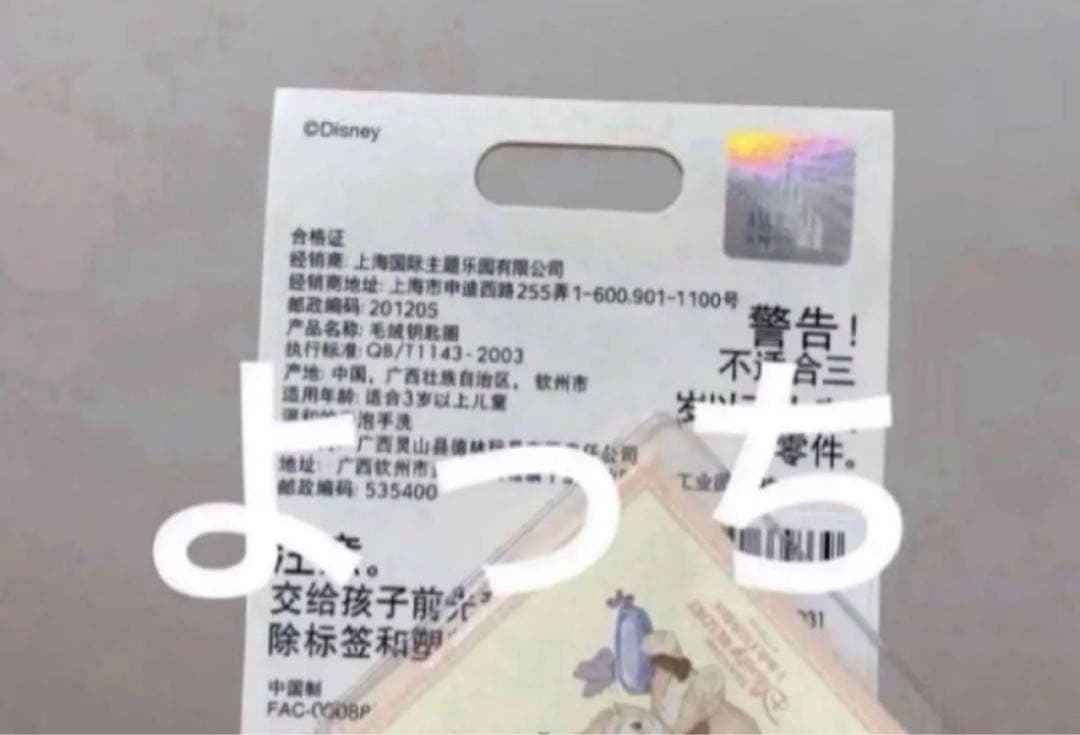 上海ディズニーランド❗️リーナベル 春日　キーチェーン③