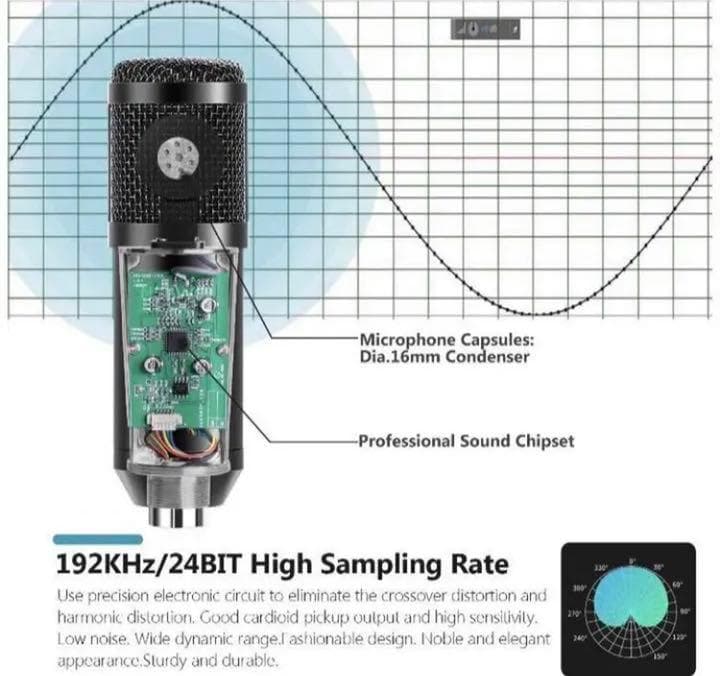 ❤人気YouTuber愛用♪❤生放送やライブ配信用❣プロ用コンデンサーマイク