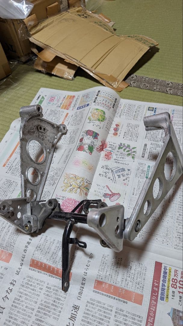 CBR４００F　ヘッドライトステー　ヘッドライト　純正