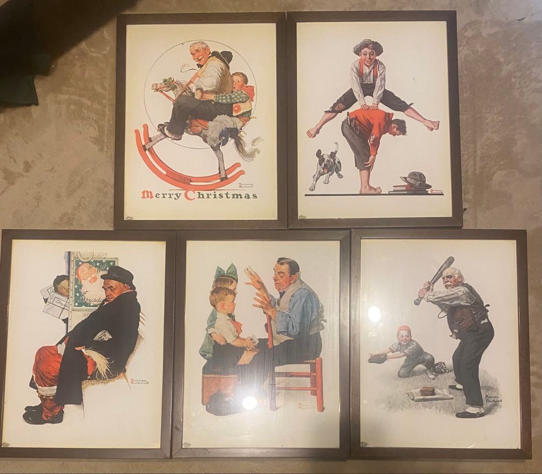 【額付】ノーマン・ロックウェル 5枚