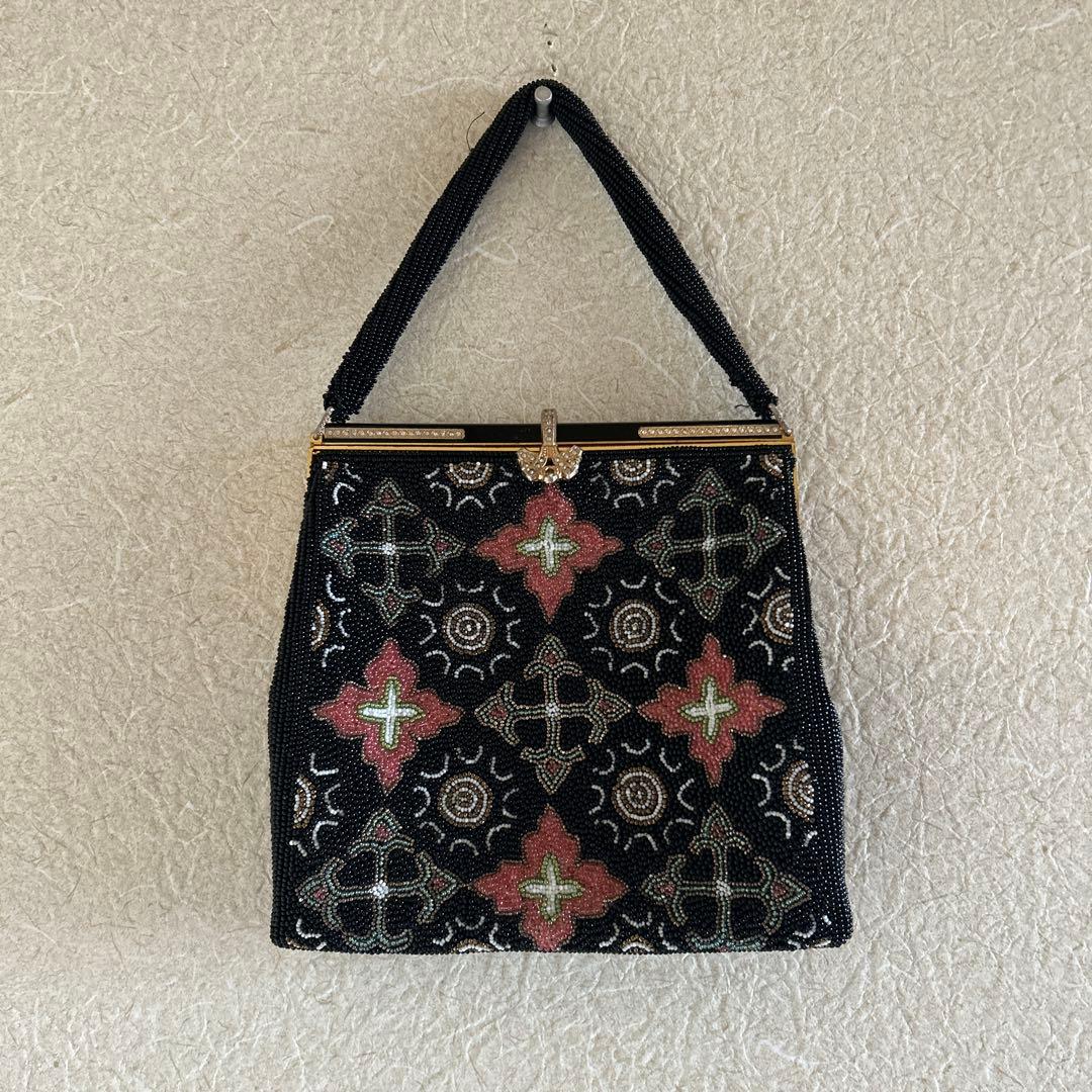 ビーズバッグ　和装　手縫い　ヴィンテージ