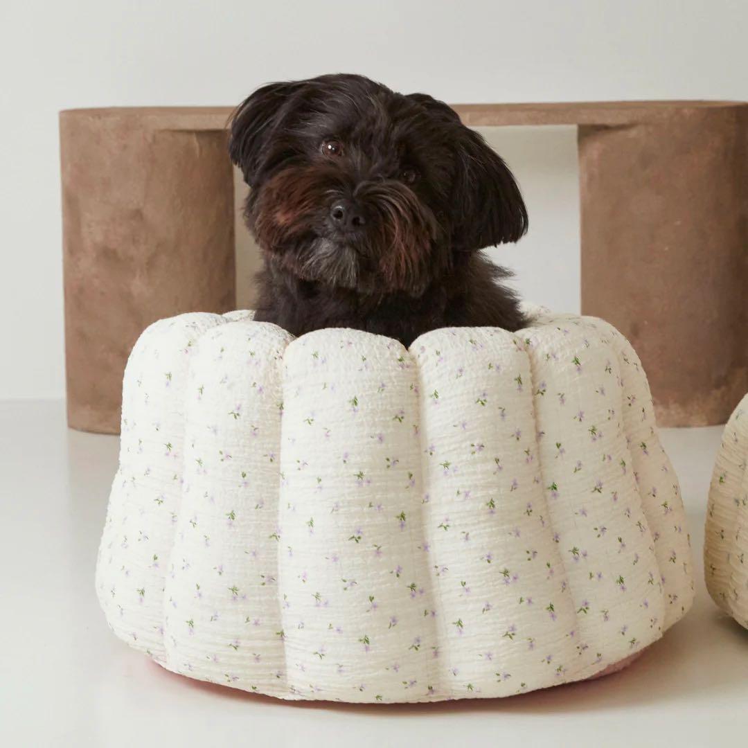 〚新品〛【AZALLEA】 カヌレ クッション バイオレット ピンク ベッド