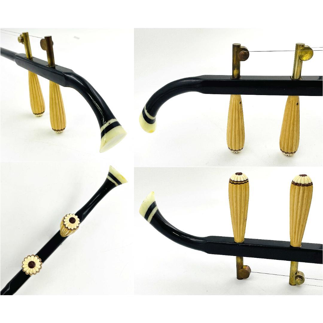 二胡 DUNHUANG 上海民族楽器 敦煌牌 蛇革 中国【整備品】