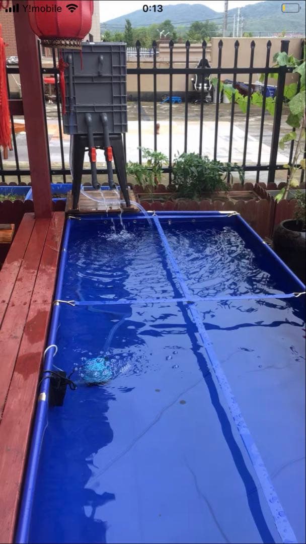 ポンプ付き池フィルター万能濾過装置 池フィルター最高濾過装置大)当日発送送料込み