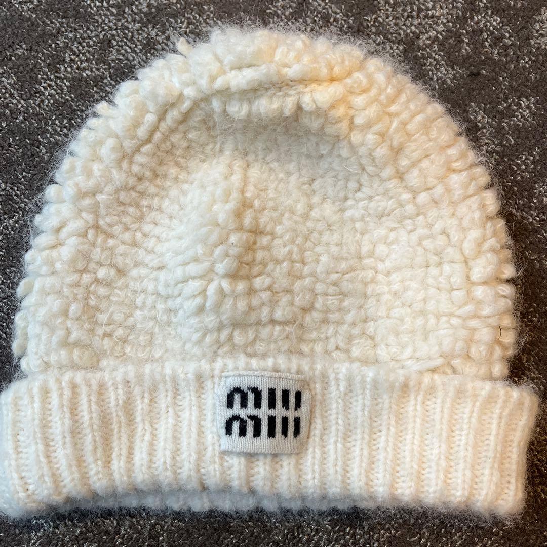 MIU MIU アルパカニット　帽