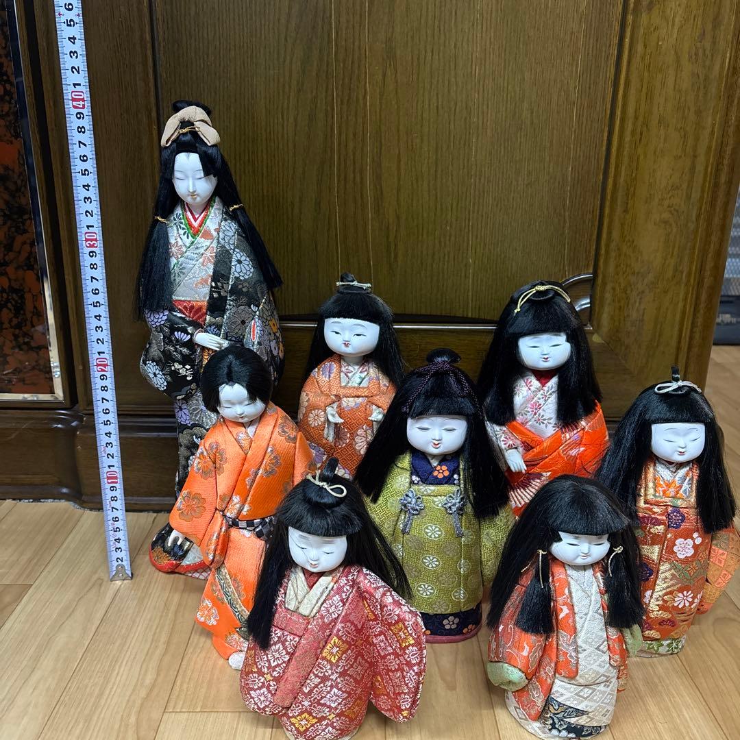 木目込人形　まとめ売り　8体