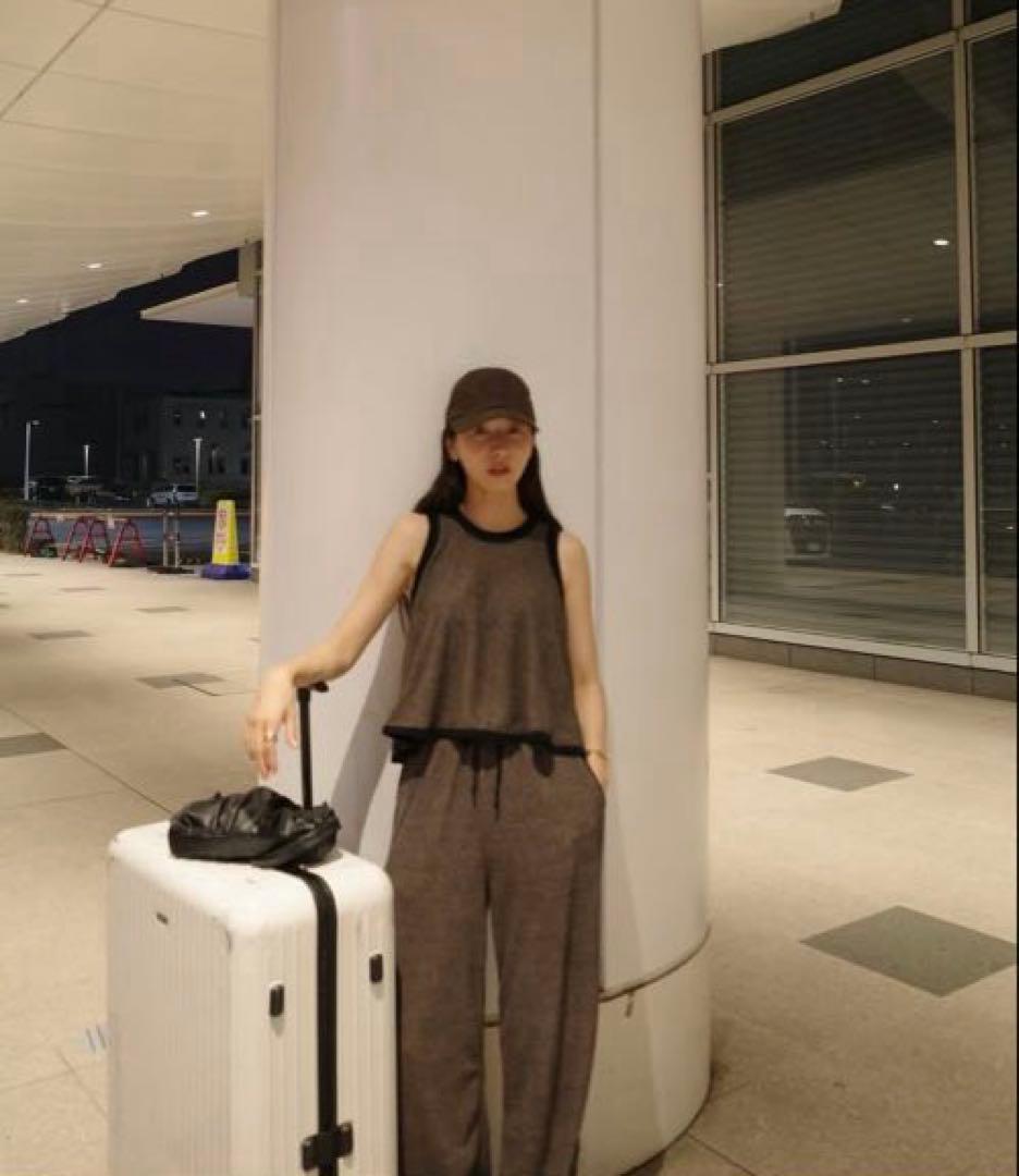 CLANE PILE FLARE TANK TOPS ブラウン サイズ1