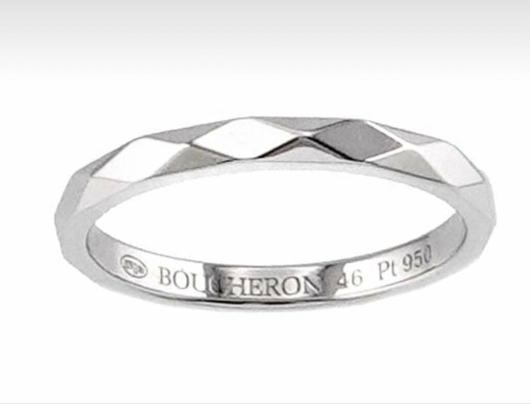 ブシュロン　ファセット　スモール　46 プラチナ