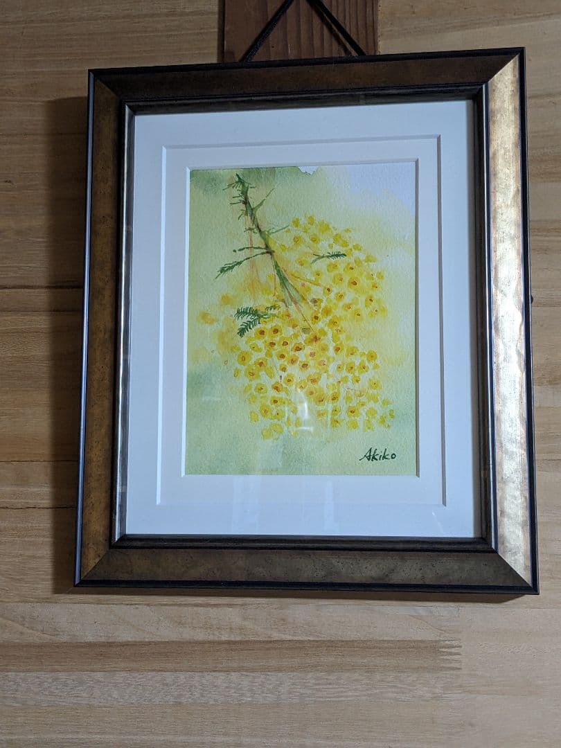 水彩、花の絵。