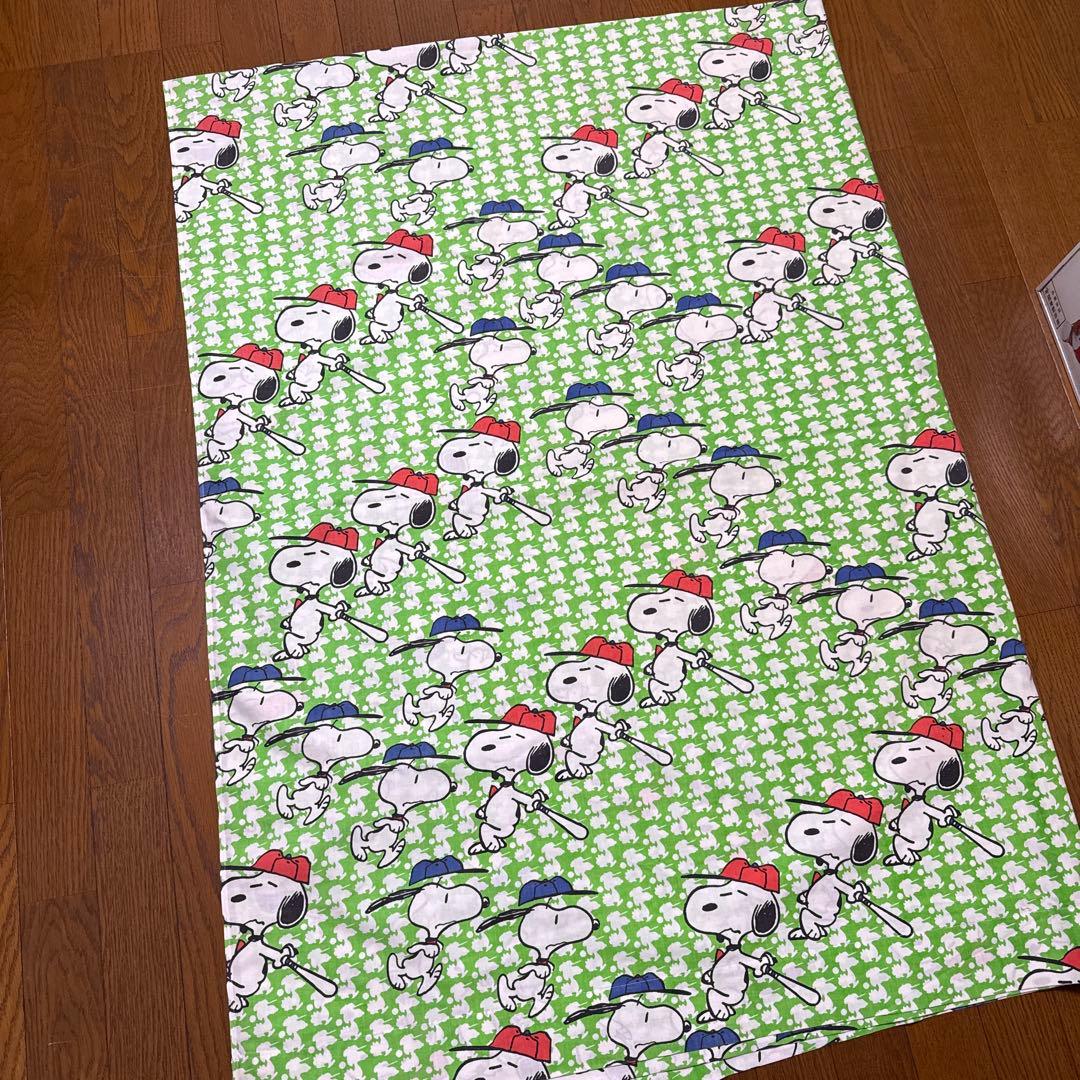 SNOOPY ビンテージ　カーテン　シーツ　USA製　170×240