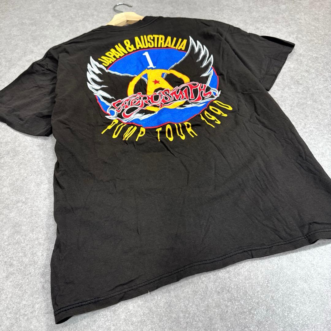 希少 当時物 ヴィンテージ AEROSMITH バンド ツアーTシャツ USA製