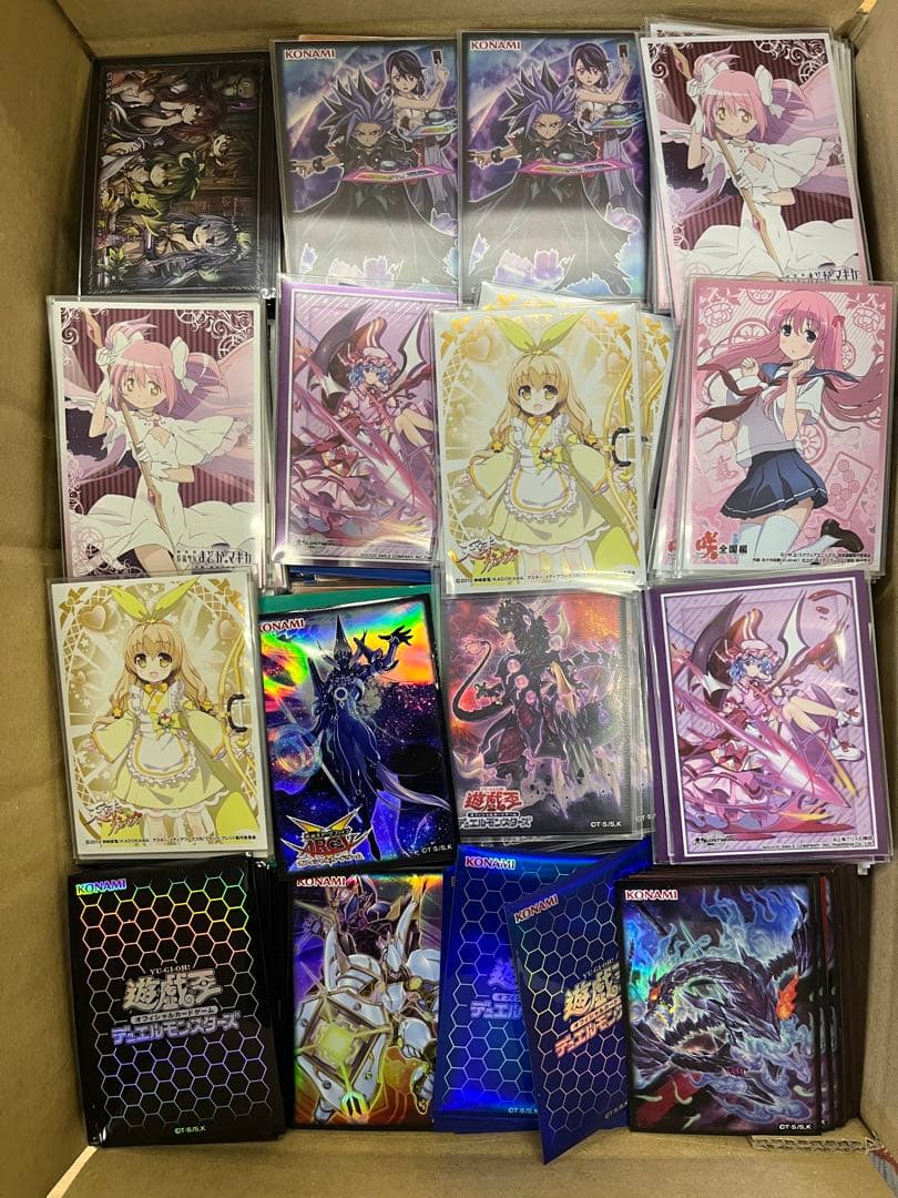 遊戯王 スリーブ付き 大量まとめ売り