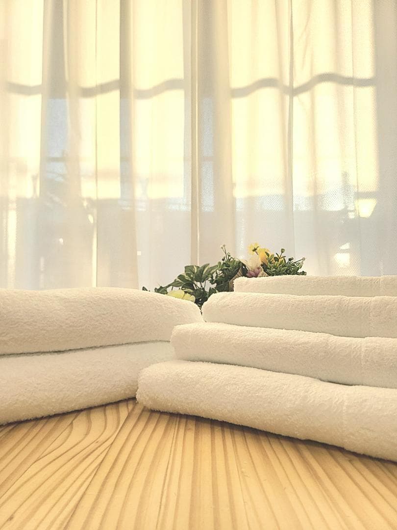 泉州タオル 高級綿糸ホワイトバスタオルセット6枚入 まとめ売り タオル新品