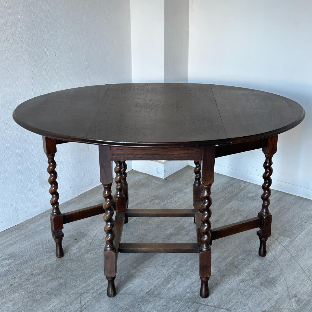 イギリス アンティーク家具 ゲートレッグテーブル 1930年頃 886A
