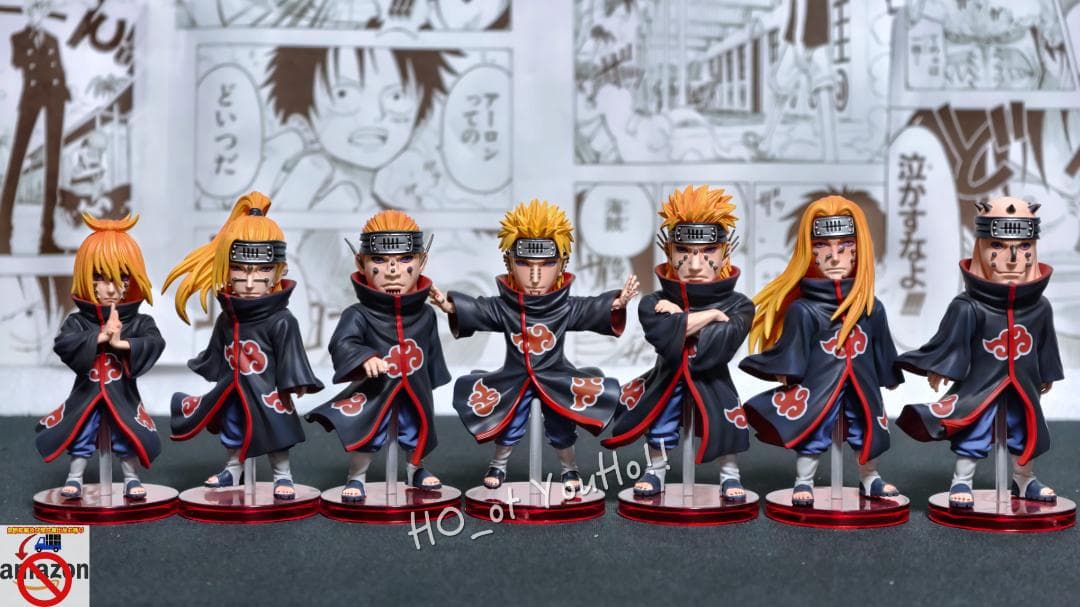 ナルト 疾風伝 フィギュア ペイン六道 全7点セット
